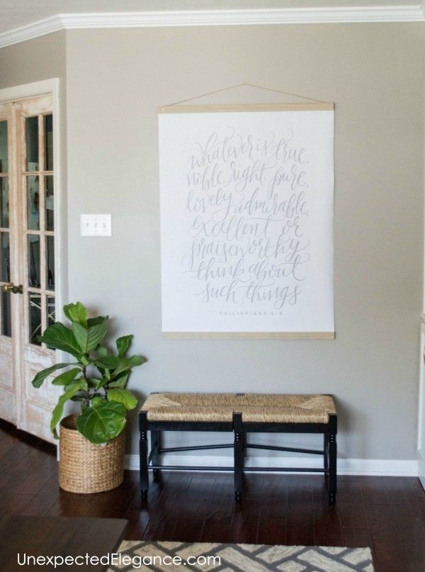 Diy Large Wall Art For Less Than $20 | Entryways | Pinterest | Art Within Diy Wall Art (Photo 6 of 10)