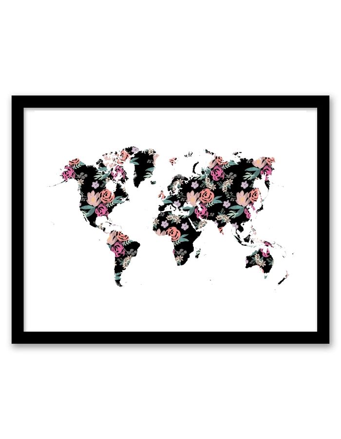 Floral World Wall Art – Free Printable Wall Art From | Printables Regarding Printable Wall Art (View 4 of 10)