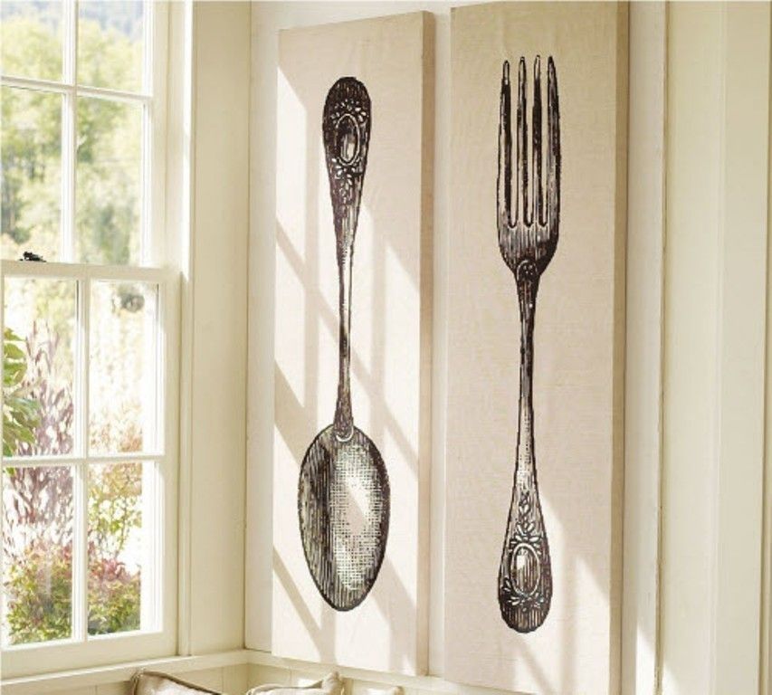 Fork And Spoon Wall Decor | Ideas For The House | Pinterest | Wall With Fork And Spoon Wall Art (View 1 of 10)