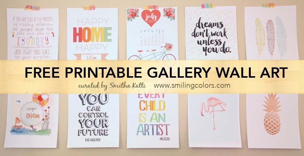 Featured Photo of Free Printable Wall Art Decors
