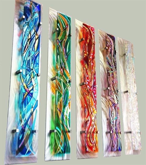 Fused Glass Wall Artfrank Thompson "odyssey Series" | Stained Throughout Glass Wall Art (Photo 9 of 10)