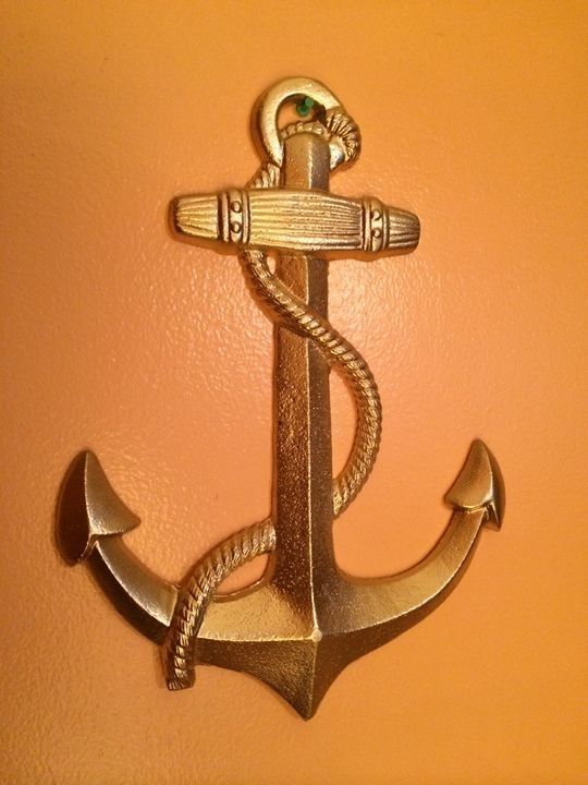 Gold Plated Ship Anchor Wall Decor – Bluefurn – Crafts & Other Art For Anchor Wall Art (Photo 7 of 10)