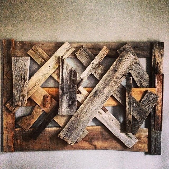 Hand Made Reclaimed Wood Wall Artausden Inc | Custommade In Personalized Wood Wall Art (View 5 of 10)