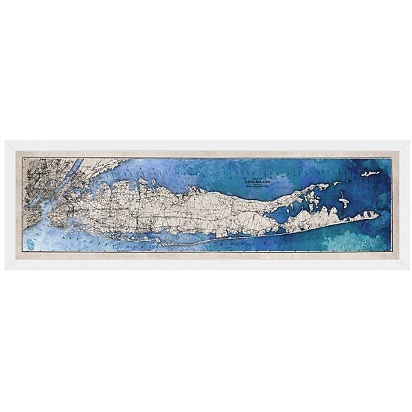 Long Island Map Maps ($329) ❤ Liked On Polyvore Featuring Home Inside Long Island Wall Art (View 7 of 10)