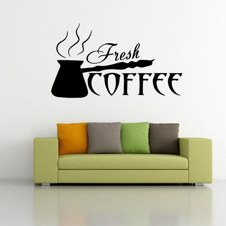Making Coffee Wall Art Mural Poster Fresh Coffee Wall Decal Sticker Throughout Coffee Wall Art (View 6 of 10)