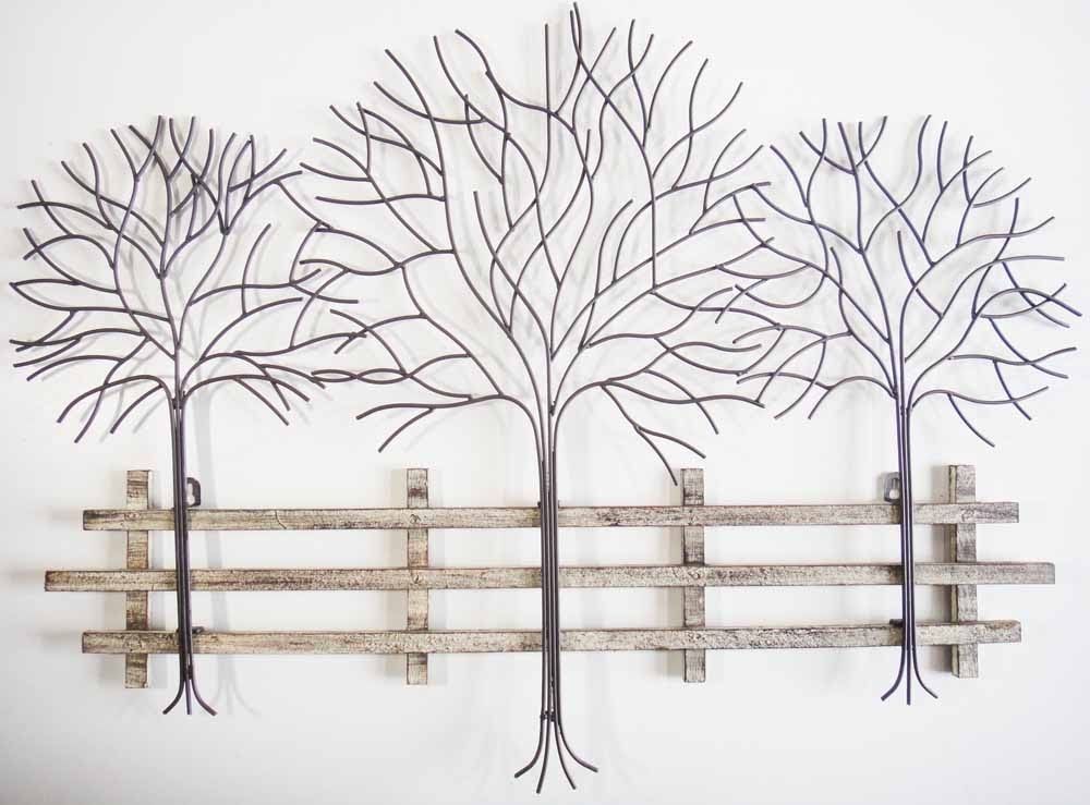 Metal Tree Wall Art – Contemporary Metal Wall Art Autumn Tree Scene Within Metal Wall Art Trees (Photo 1 of 10)