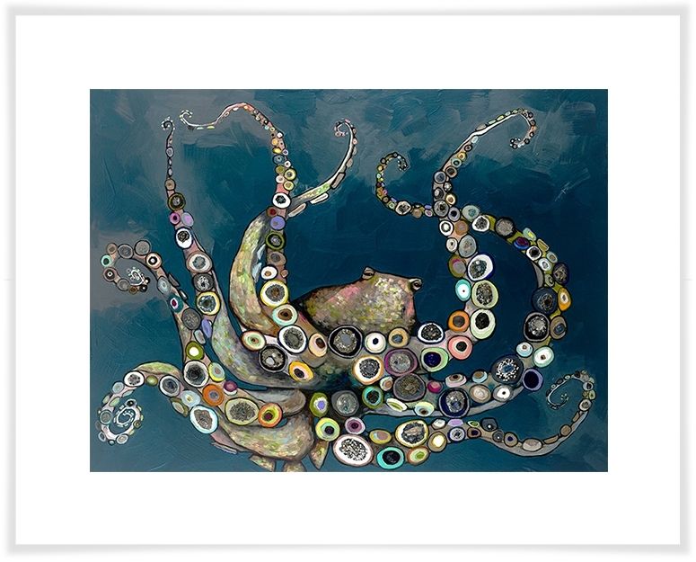 Octopus In The Deep Blue Sea, Animals Canvas Wall Art | Greenbox Throughout Octopus Wall Art (View 1 of 10)