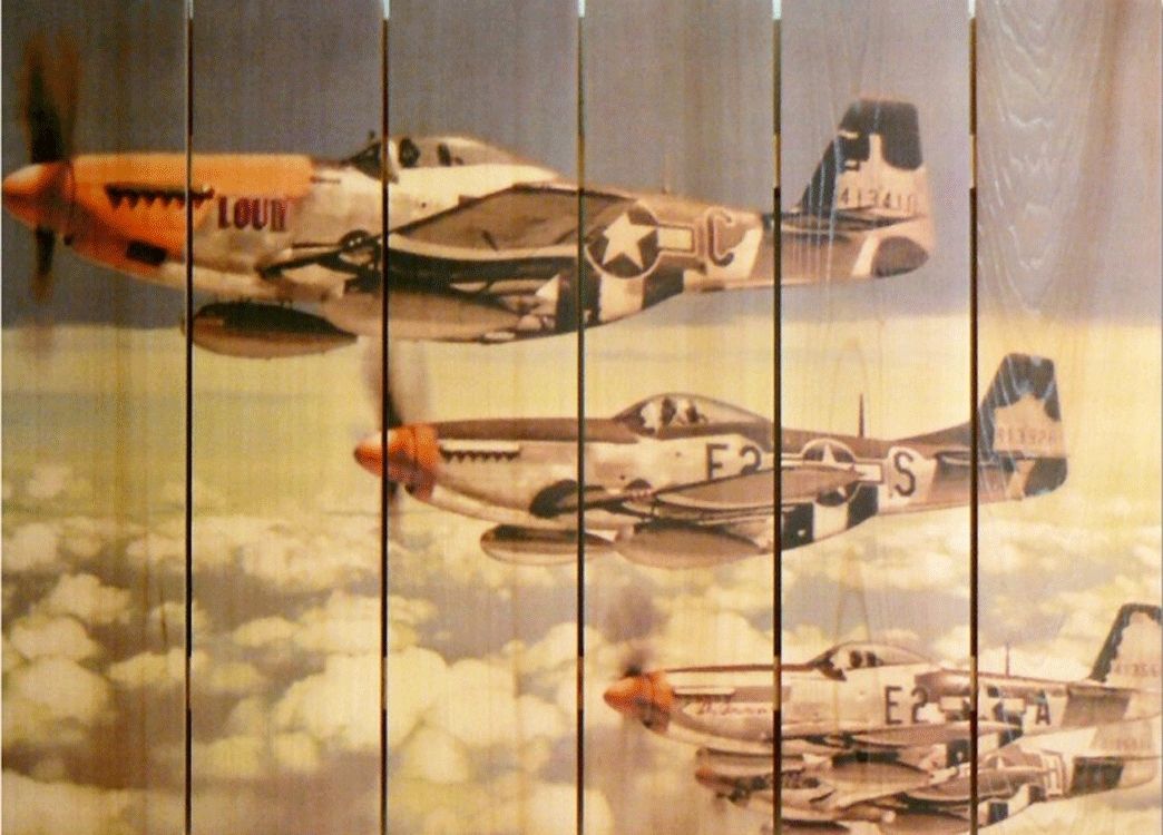 P 51 Mustangs Airplane Art | Indoor Outdoor Aviation Art | Airplane For Aviation Wall Art (Photo 3 of 10)
