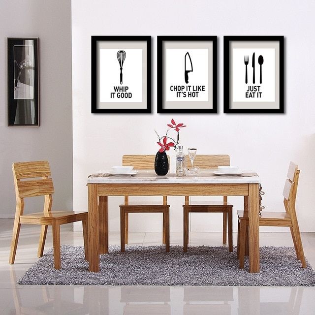P32 Eat Well Wall Art Print Poster For Kitchen Decor Decorative Wall Throughout Decorative Wall Art (Photo 4 of 10)