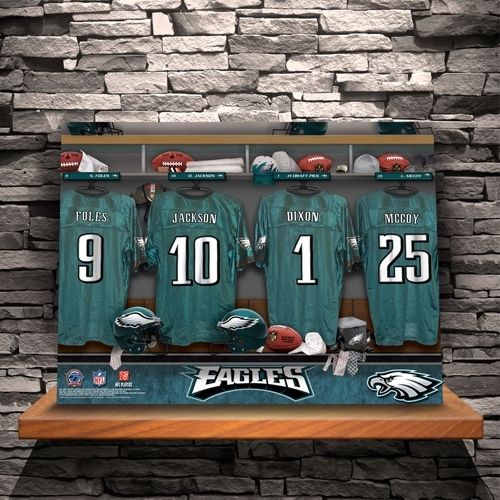 Personalized Nfl Locker Room Canvas Print – Personalize At With Regard To Nfl Wall Art (View 7 of 10)