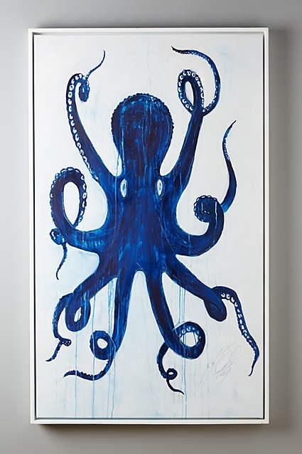 Pulpo Blue Wall Art With Octopus Wall Art (View 2 of 10)