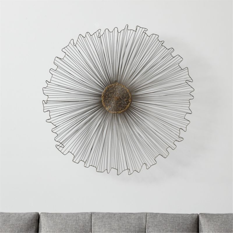 Shop Marisol Wall Art. Gunmetal Finished Iron Wire Crafts An Airy With Crate And Barrel Wall Art (Photo 3 of 10)