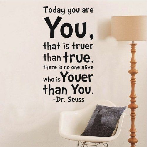 Toprate(Tm) Dr Seuss Today You Are You Wall Art Vinyl Decals Intended For Wall Art Sayings (View 9 of 10)