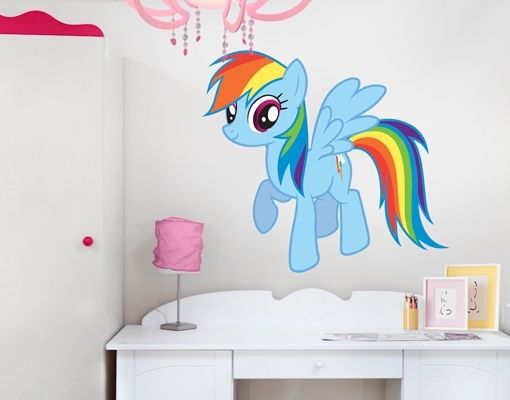 Wall Decal My Little Pony – Rainbow Dash Wallsticker Wall Decal Wall Inside My Little Pony Wall Art (View 4 of 10)