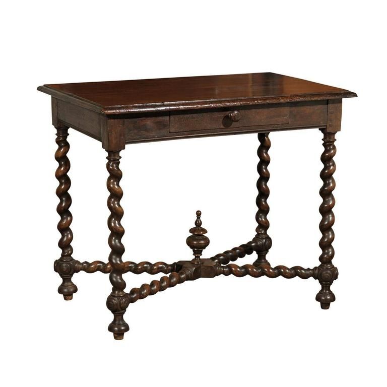 17Th Century French Louis Xiii Period Walnut Side Table With Barley Inside Barley Twist Coffee Tables (View 9 of 40)