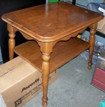 60Vintage End Table – Colonial Style – Kling/ethan Allen Furniture Within Combs Cocktail Tables (View 26 of 40)