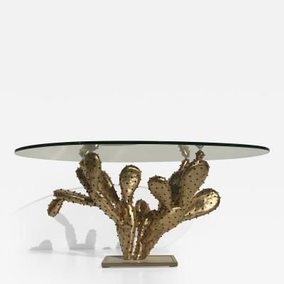 Alain Chervet – Alain Chervet Brass Prickly Pear Cactus Coffee Table Intended For Cacti Brass Coffee Tables (View 7 of 40)