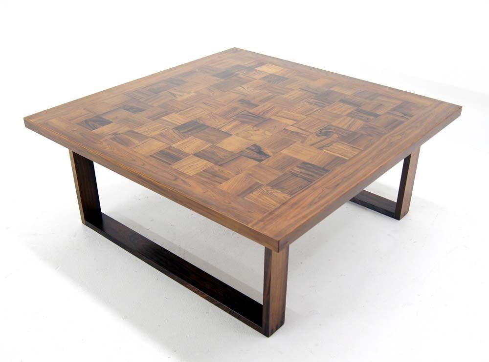 Alluring Parquet Coffee Table With Danish Modern Square Parquet Within Parquet Coffee Tables (View 15 of 40)