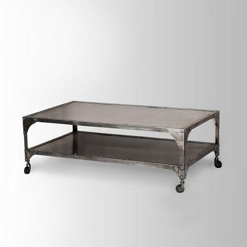 Antique Finish Element Coffee Table – West Elm Intended For Reclaimed Elm Cast Iron Coffee Tables (View 6 of 40)
