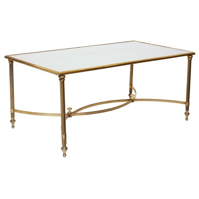 Art Deco Brass And Glass Coffee Table | Furniture – Tables With Antiqued Art Deco Coffee Tables (View 4 of 40)