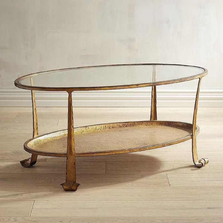 Arteriors Home Gold Dean Coffee Table Pertaining To Cuff Hammered Gold Coffee Tables (View 22 of 40)