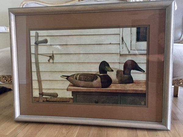 Artwork ~ Artist Ken Davies ~ Gisler Mallard Duck Decoy Framed Intended For Mallard Cocktail Tables (View 32 of 40)