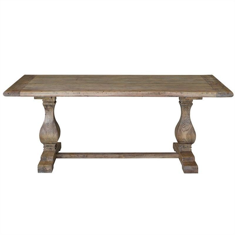 Bellac Reclaimed Elm Timber 200Cm Dining Table In Reclaimed Elm Iron Coffee Tables (View 40 of 40)