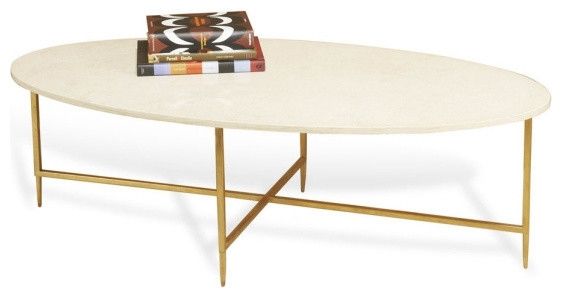 Best Of Oval Marble Coffee Table For Home And Gold With Regard To For Parker Oval Marble Coffee Tables (View 11 of 40)