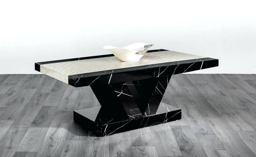 Black And White Coffee Tables Wonderful Black And White Coffee Table For Intertwine Triangle Marble Coffee Tables (View 40 of 40)