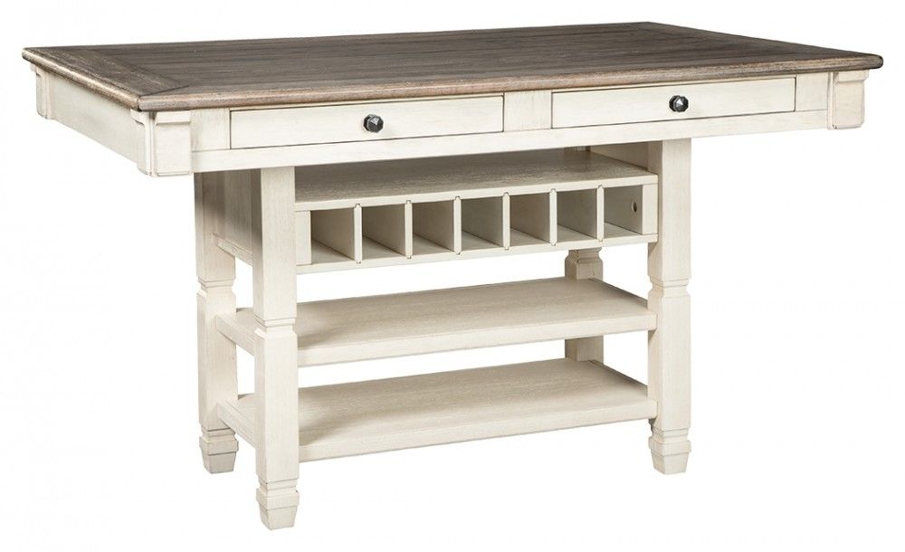 Bolanburg – Antique White – Rect Dining Room Counter Table | D647 32 With Regard To Market Lift Top Cocktail Tables (View 35 of 40)