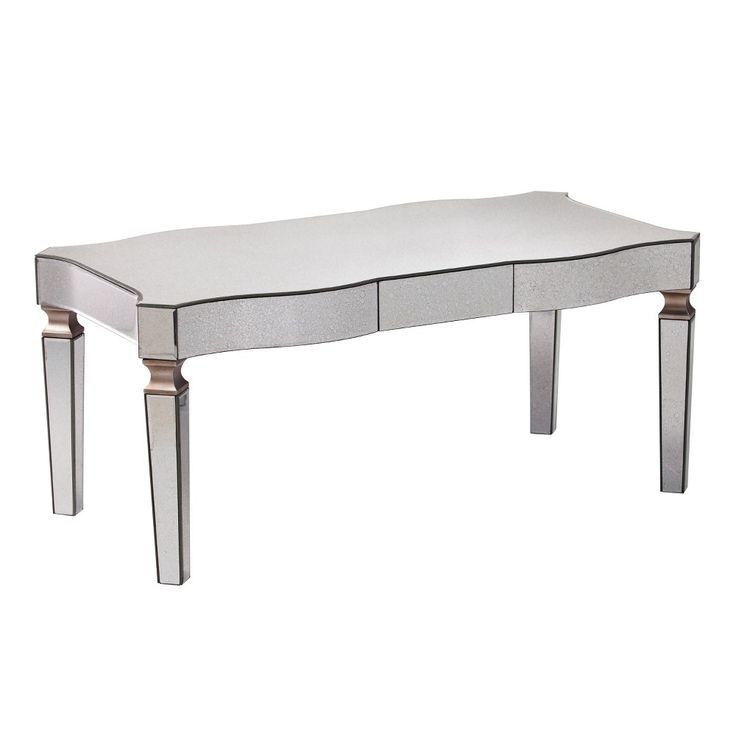 Brenda Mirrored Cocktail Table Antique Silver – Aiden Lane Within Combs Cocktail Tables (View 15 of 40)