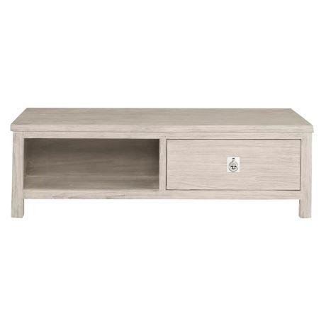Featured Photo of White Wash 2-Drawer/1-Door Coffee Tables