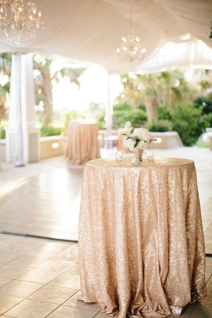 Chic Seaside North Carolina Wedding | Gold Wedding Ideas | Pinterest For Abby Cocktail Tables (View 17 of 40)