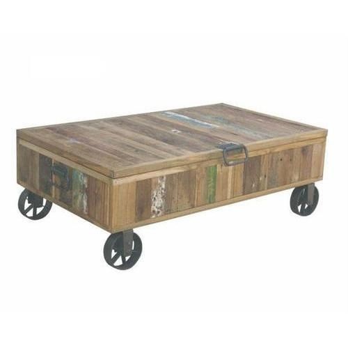 Coffee Table – Cart Coffee Table Manufacturer From Jodhpur In Natural Wheel Coffee Tables (Photo 17 of 40)