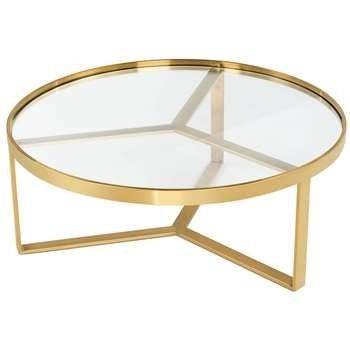 Coffee Tables Regarding Acrylic &amp; Brushed Brass Coffee Tables (View 22 of 40)