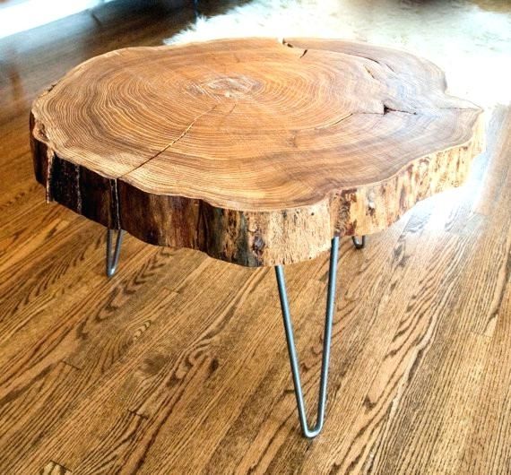 Complete Wood Slice Coffee Table Wood Slab Table Wood Slice Coffee Within Sliced Trunk Coffee Tables (View 11 of 40)
