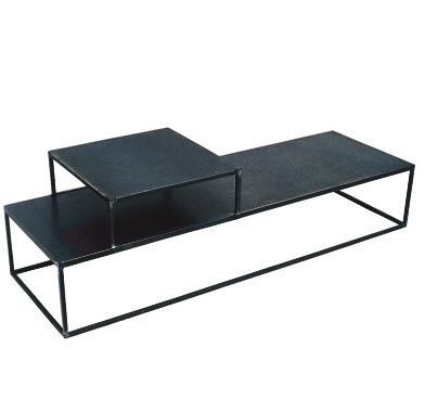 Contemporary Coffee Table / Metal / Rectangular – Thali – Caravane In Waxed Metal Coffee Tables (View 2 of 40)