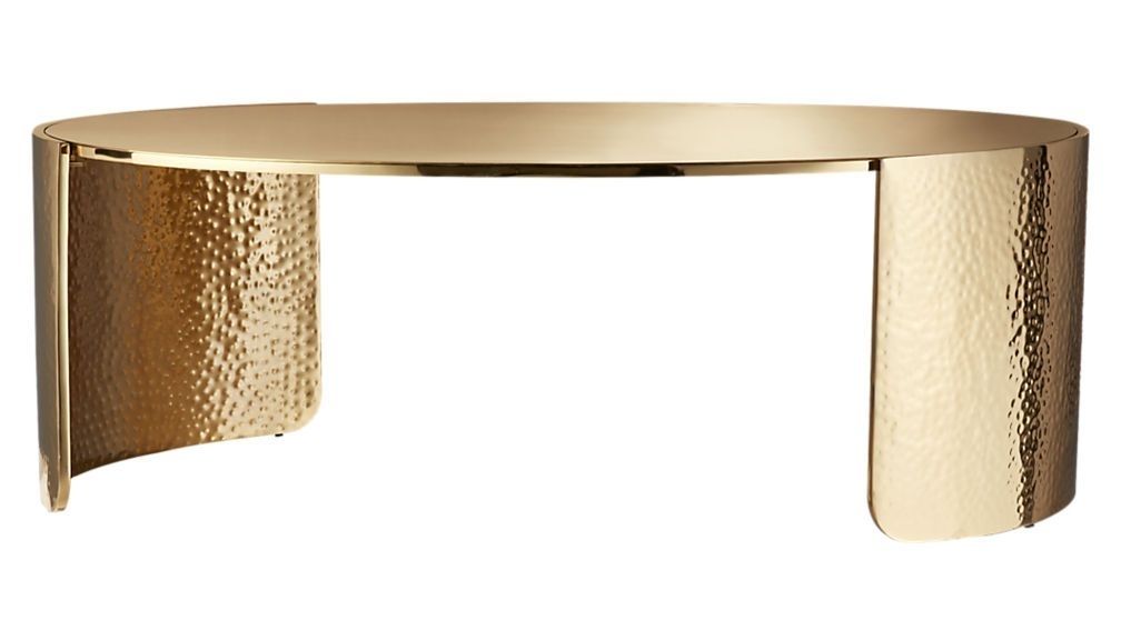 Cuff Hammered Gold Coffee Table | Tables, Coffee Cocktails And With Cuff Hammered Gold Coffee Tables (View 2 of 40)