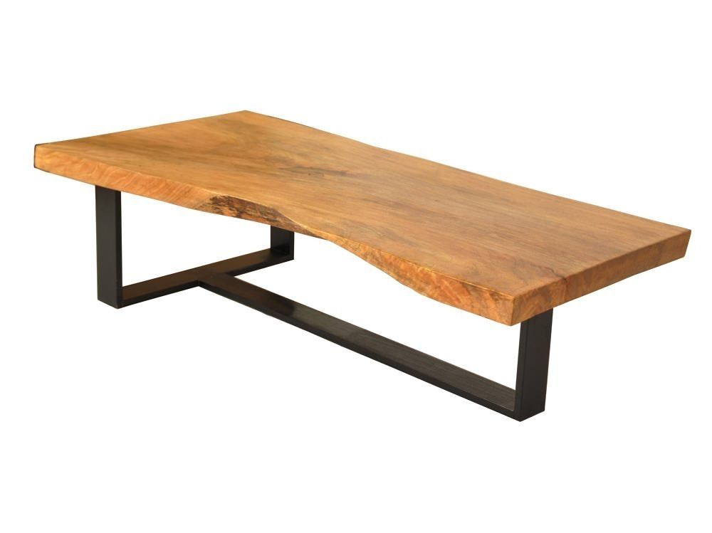 Design Wood Slab Coffee Table | Sushi Ichimura Decor : Wood Slab Regarding Joni Brass And Wood Coffee Tables (View 23 of 40)