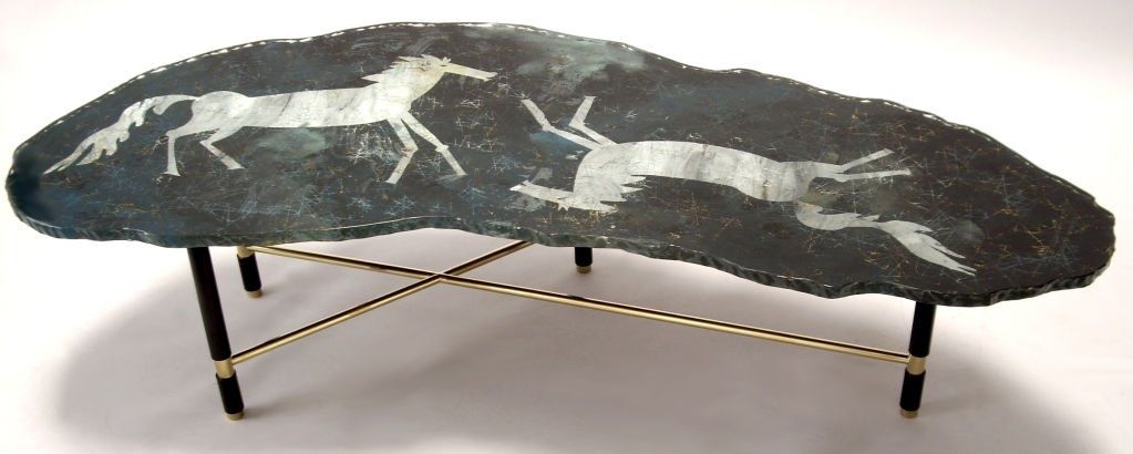 Duilio Bernabe (1914 1961) For Fontana Arte Signed Coffee Table At Inside Chiseled Edge Coffee Tables (View 21 of 40)