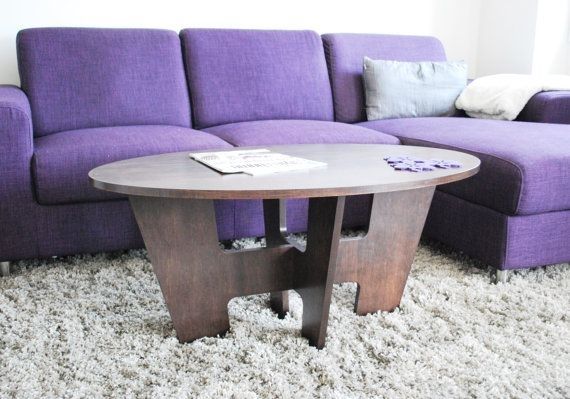 Ellipse Coffee Table – Wood Coffee Table – Modern Furniture – Living Inside Combs Cocktail Tables (Photo 22 of 40)