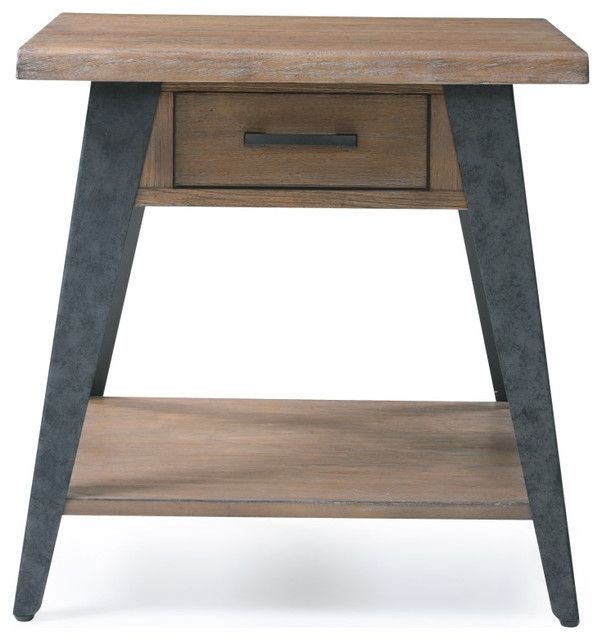 Emerald Home Harper's Mill Sq End Table, Brown – Midcentury – Side With Regard To Mill Coffee Tables (View 37 of 40)