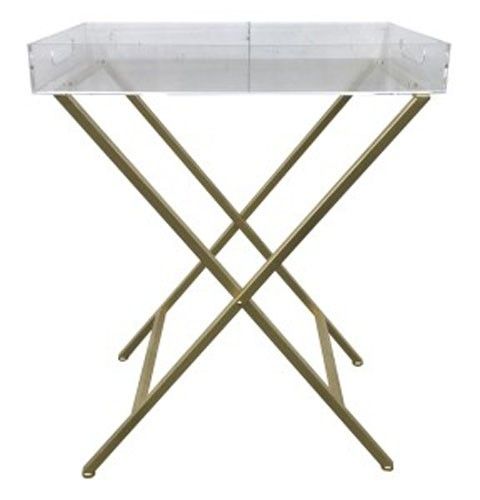 Ervinville – Clear/gold Finish – Accent Table | A4000109 | Accent Intended For Jonah Lift Top Cocktail Tables (View 23 of 40)