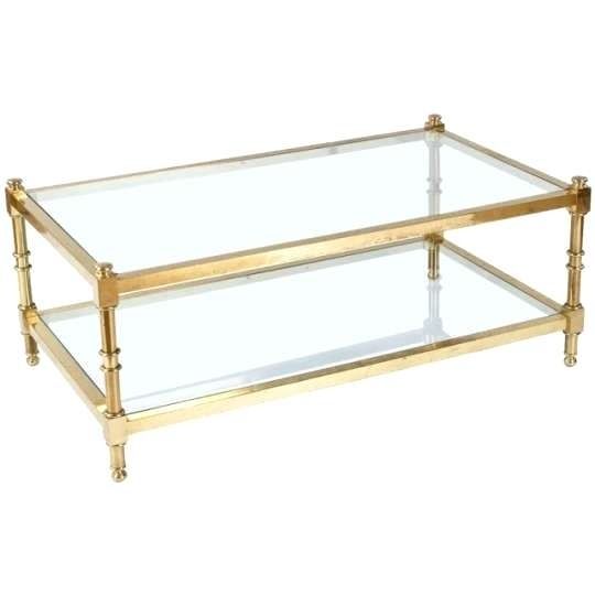 Glass Brass Coffee Table Architecture And Interior Wonderful Brass Within Antique Brass Coffee Tables (View 22 of 40)