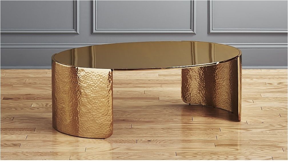 Hammered Coffee Table Best Of Cuff Hammered Gold Coffee Table Intended For Cuff Hammered Gold Coffee Tables (View 15 of 40)