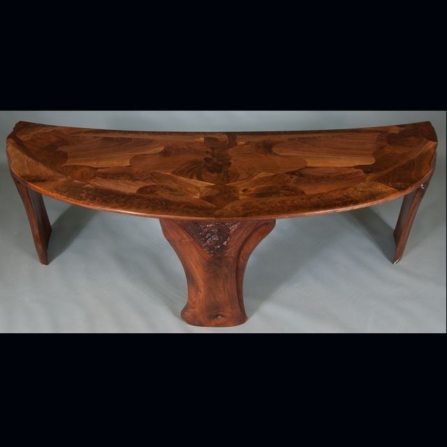 Hand Crafted Abstract Organic Expressionism In Furniture™ Walnut Pertaining To Expressionist Coffee Tables (View 5 of 40)