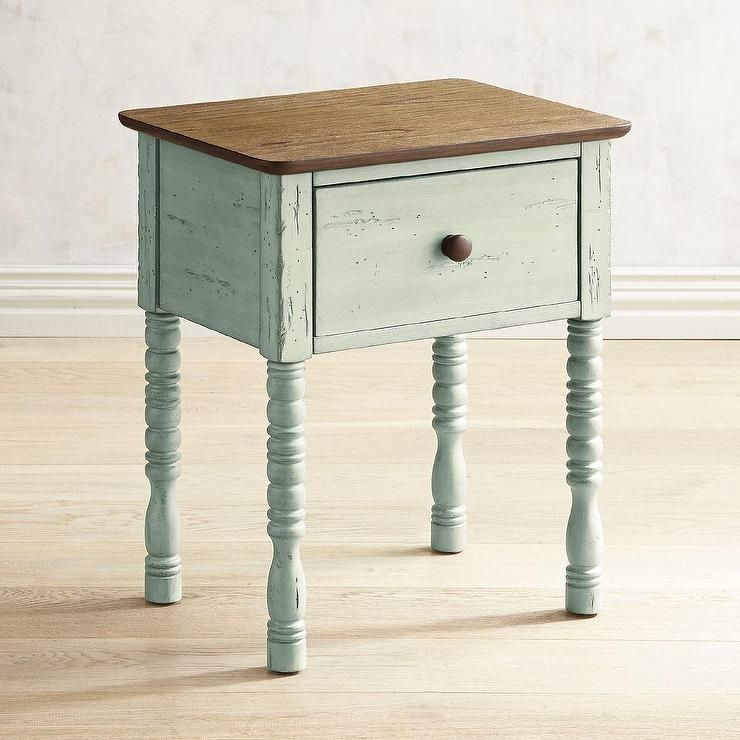 Haven Soft Green Wooden End Table Pertaining To Haven Coffee Tables (Photo 26 of 40)