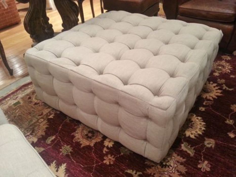 Impressive Extra Large Ottoman Tray For Wilman Beige Fabric Coffee With Round Button Tufted Coffee Tables (View 9 of 40)