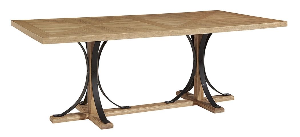 Iron Trestle Dining Table – Magnolia Home Intended For Magnolia Home Iron Trestle Cocktail Tables (View 13 of 40)