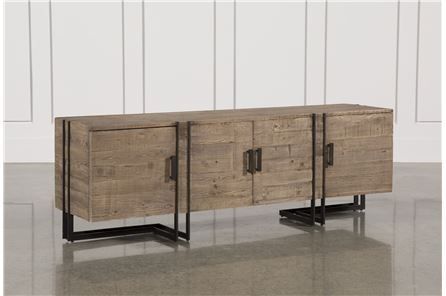 Jacen 78 Inch Tv Stand, Brown | Consoles, Tv Stands And Pine Within Jacen Cocktail Tables (View 5 of 40)